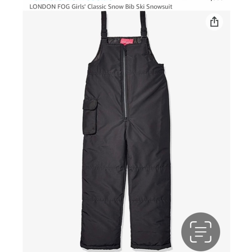 Girls London Fog snow bib | New w/ Tags | Size 6X